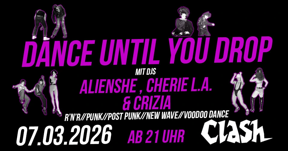 Flyer of Dance Until You Drop Party, feat. WOMEN'S DAY SPECIAL. March 7, 2026